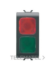 TESTIGO DE SEÑ. DOBLE ROJO/VERDE NEGRO