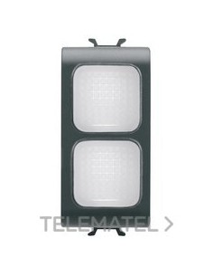 TESTIGO DE SEÑ. DOBLE TRANSPAR. NEGRO