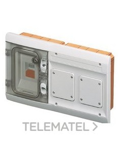 48 PTC: CAJA  4M+2IEC.IP55 GR.7035