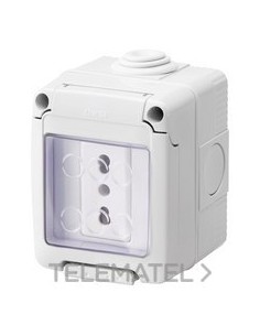 BASE DUAL 1M ITA/GER 2P+T 16A+CAJA IP55