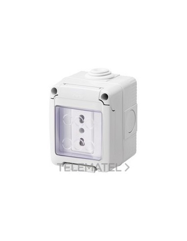 BASE DUAL 1M ITA/GER 2P+T 16A+CAJA IP55