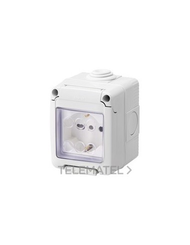 BASE DUAL 2M ITA/GER 2P+T 16A+CAJA IP45