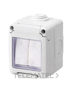 CONMUTADOR DOBLE 16AX 1P + CAJA IP55