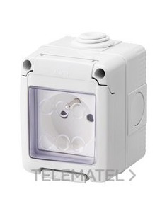 BASE FRANCESA  2P+T 16A  + CAJA IP55