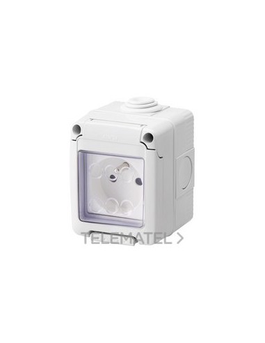 BASE FRANCESA  2P+T 16A  + CAJA IP55