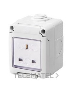 BASE BRITISH 2P+T 13A + CAJA IP55