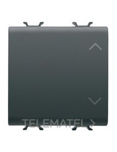 CONMUTADOR 1P 10A 2MOD. CHORUS NEGRO