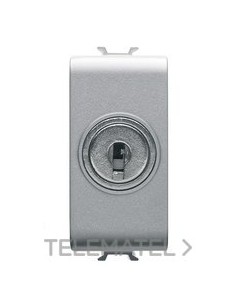 CONMUTADOR 1 M 1P 10AX + LLAVE TITANIO