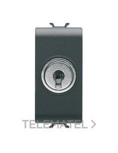 CONMUTADOR 1M 1P 10AX + LLAVE NEGRO