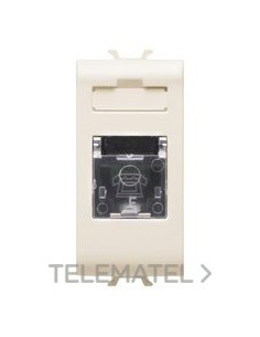CONECTOR TELEFÓNICO RJ11 1M CH/MARFIL