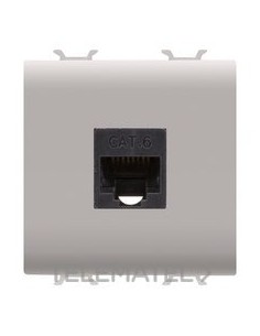 CONECTOR RJ45 2 MOD.CAT.6E UTP BG