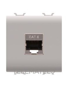 CONECTOR RJ45 2 MOD.CAT.6 FTP BG