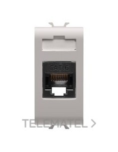 CONECTOR RJ45 1 MOD.CAT.6 UTP BG