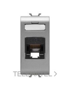 CONECTOR RJ45 1M CATEG. 6 UTP TITANIO