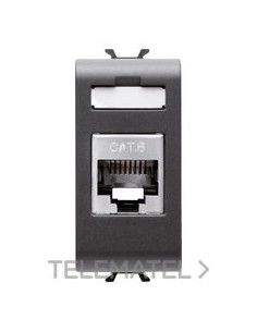 CONECTOR RJ45 1M CATEG. 6 FTP NEGRO