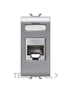 CONECTOR RJ45 1M CATEG. 6 FTP TITANIO