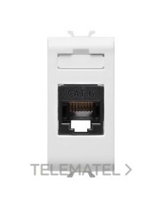 CONECTOR RJ45 1M CATEG. 6 UTP BLANCO