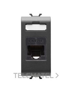 CONECTOR RJ45 1M CATEG. 5E UTP NEGRO