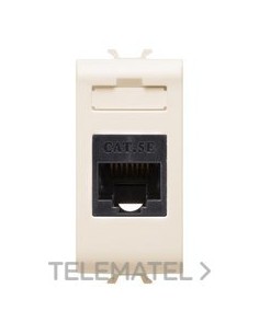 CONECTOR RJ45 1M CATEG. 5E UTP MARFIL