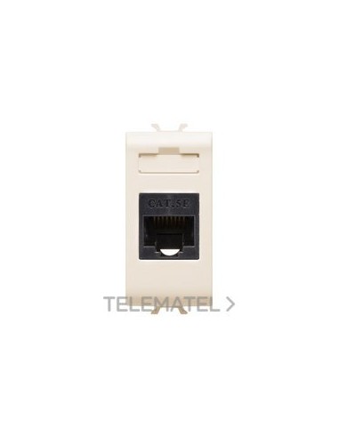 CONECTOR RJ45 1M CATEG. 5E UTP MARFIL