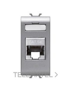 CONECTOR RJ45 1M CATEG. 5E FTP TITANIO
