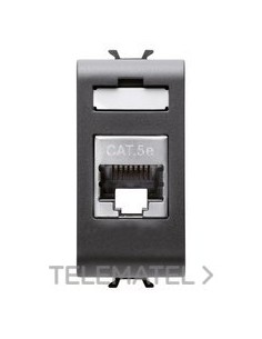 CONECTOR RJ45 1M CATEG. 5E FTP NEGRO