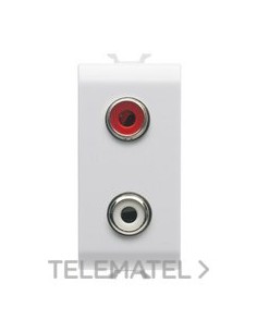 CONECTOR DOBLE RCA 1M CHORUS BLANCO