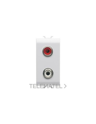 CONECTOR DOBLE RCA 1M CHORUS BLANCO