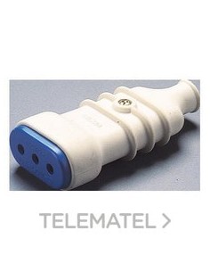 BASE MOVIL 2P+T 10A-250V BLANCA