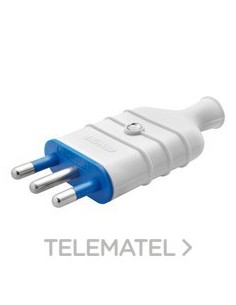 CLAVIJA RECTA 2P+T 16A-250V BLANCA