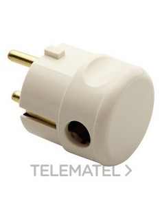 CLAVIJA 90° 2P+T 10/16A-250V UNEL BLANCA