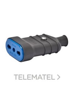 BASE MOVIL 2P+T 16A-250V BIV.NEGRA