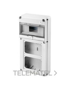 Q-DIN 10M 2 BASES INTER. HOR.SBF IP65