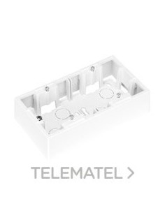 CAJA DE SUPERFICIE DOBLE DAHLIA BLANCA