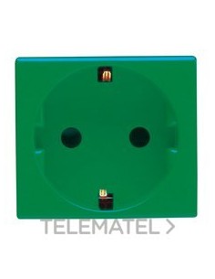 BASE SYS. 2P+T 16A NORMA ALEMANA VERDE