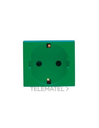 BASE SYS. 2P+T 16A NORMA ALEMANA VERDE