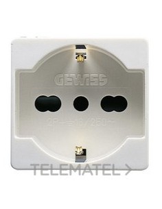 BASE 2P+T 16A BIV.ST.ITALIANO/ALE. SY/WT