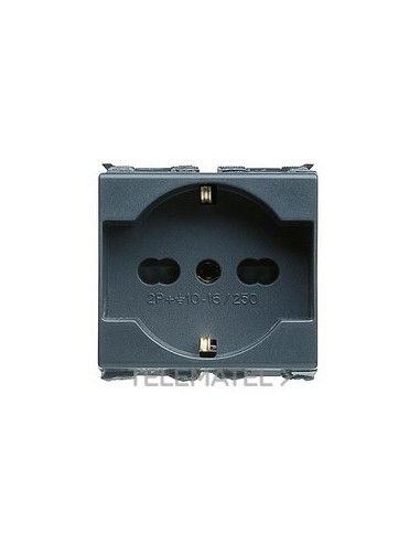 BASE 2P+T 10/16A UNEL/BIV.CON PANTALLAS