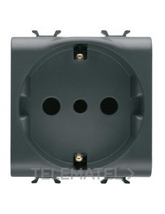 BASE 2M 2P+T 16A P30 NOR.ITA/AL.NEGRO