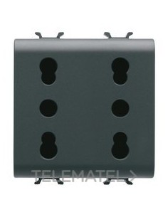 BASE DOBLE 2P+T 16A P17-11 BIV.NOR.ITA.N