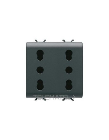 BASE DOBLE 2P+T 16A P17-11 BIV.NOR.ITA.N