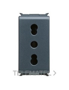 BASE 2P+T 16A BIVAL.250V C/PANTALLA