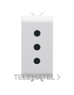BASE 1M 2P+T 10A P11 NOR.ITALIANA BLANCO