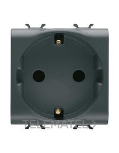 BASE 2M 2P+T 16A+APR.FR.BORNES NOR.ESP.N