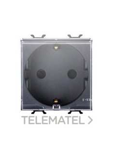 BASE 2M 2P+T 16A NOR. ESP. CON TAPA N