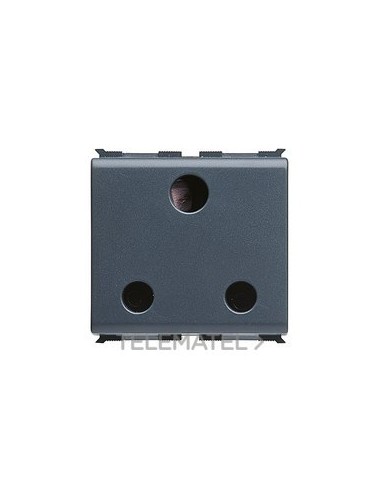 BASE 2P+T 15A INGLES CON PANTALLAS