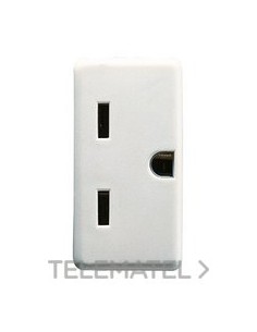 BASE 2P+T 15A 250V ST.USA SY/WT