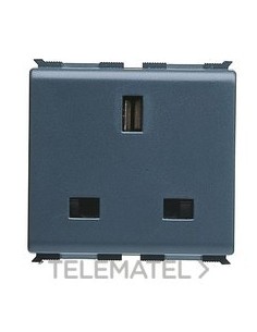 BASE 2P+T 13A INGLESA C/PANTALLAS