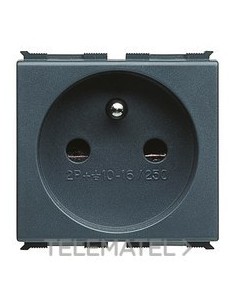 BASE 2P+T 16A FRANCESA CON PANTALLAS