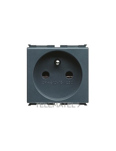 BASE 2P+T 16A FRANCESA CON PANTALLAS